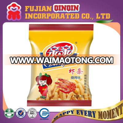 22g halal ready-to-eat barbecue flavor hot selling shrimp strips