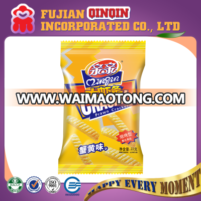 46g crab cream flavour puffing hot selling prawn cracker